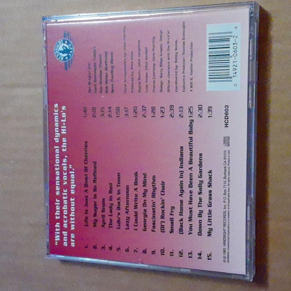 The Hi-Lo's Cherries And Other Delights! Music CD